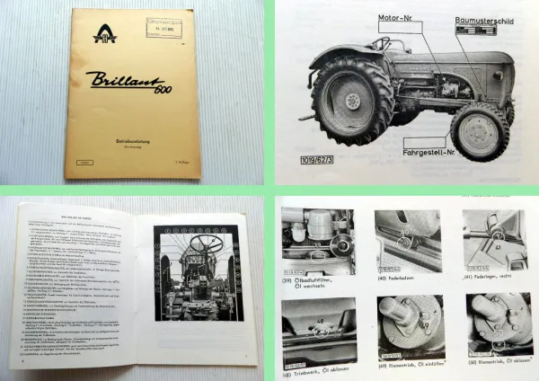 Hanomag Brillant 600 Betriebsanleitung Kurzfassung 1962