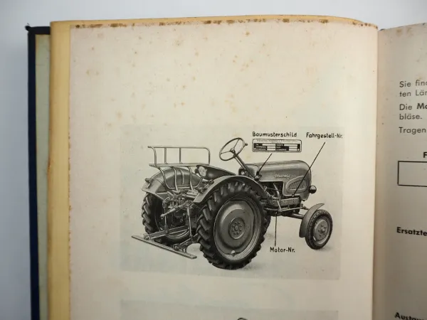 Hanomag Combitrac C112 Tragschlepper Ersatzteilliste Ersatzteilkatalog 1959