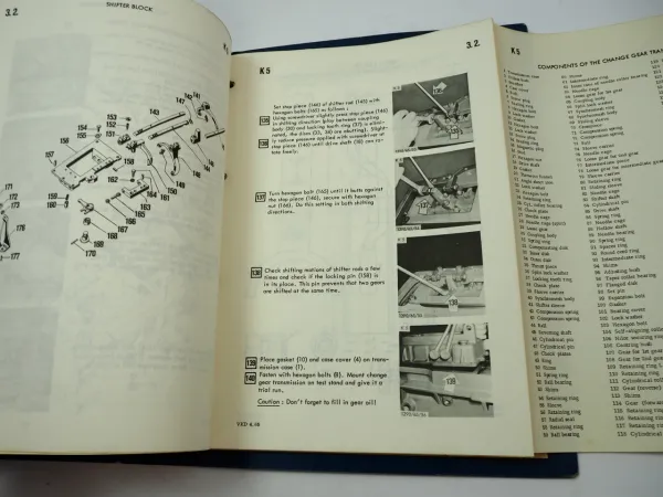Hanomag K5 Crawler Tractor Repair Instructions Chapt 3.2