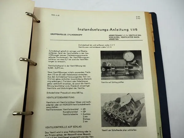 Hanomag K7 K7b Baumaschinen Laderaupe Werkstatthandbuch 1965