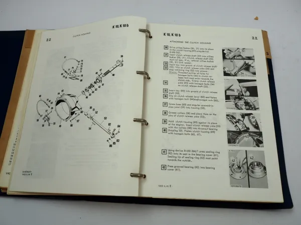 Hanomag K7 Serie B Crawler Tractor Repair Instructions 1967
