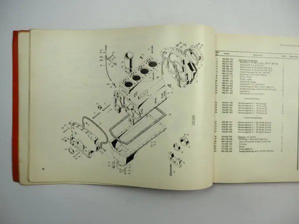 Hanomag K7 Serie B Kettenschlepper Ersatzteilliste Ersatzteilkatalog 1970