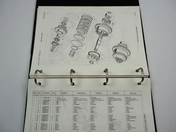 Hanomag Massey Ferguson MF 33 Radlader Ersatzteilliste Ersatzteilkatalog Parts List