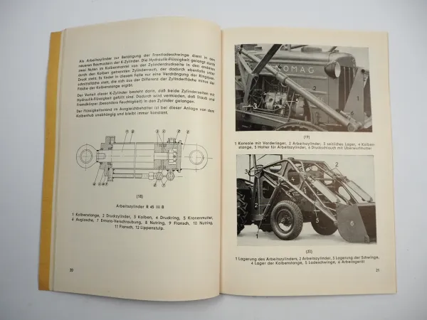 Hanomag R16 R19 R27 R35 R45 III B Hydraulik Anlage Betriebsanleitung 1956