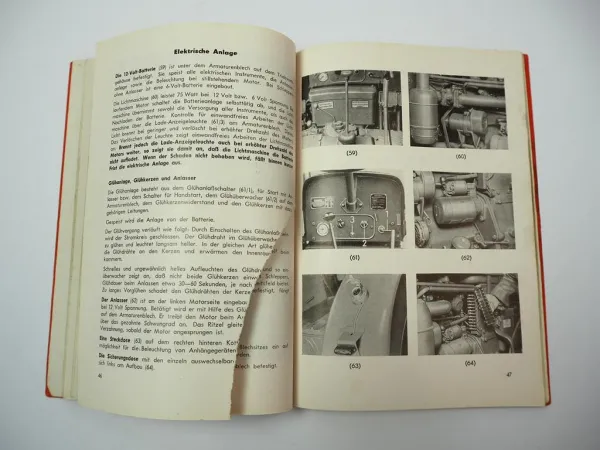 Hanomag R16 Radschlepper Betriebsanleitung Ersatzteilliste 1956/55