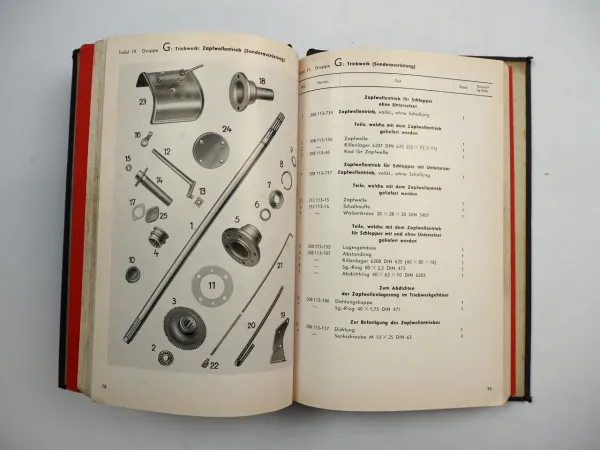 Hanomag R22 Radschlepper Diesel Ersatzteilkatalog Ersatzteilliste 1952