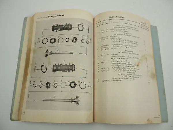 Hanomag R24 C112 Schlepper Ersatzteilliste Ersatzteilkatalog 1957
