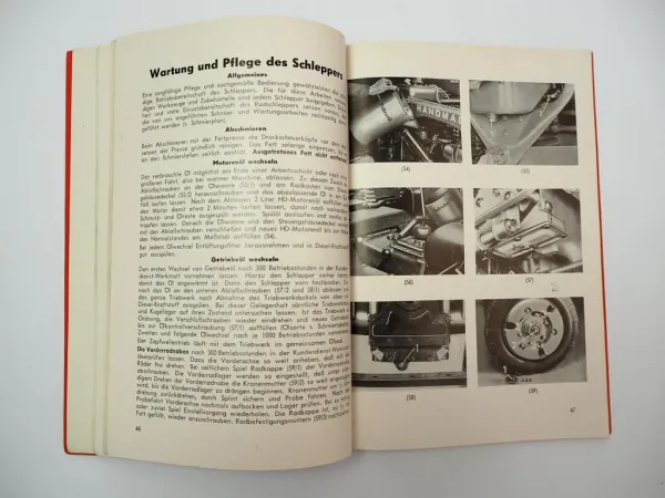 Hanomag R24 Radschlepper Betriebsanleitung Bedienung 1957