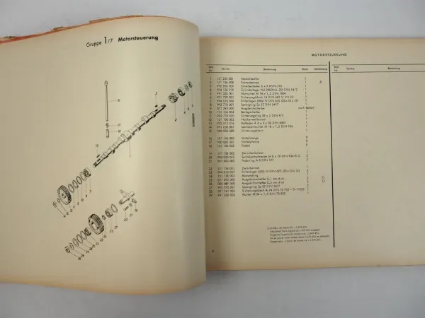 Hanomag Robust Ersatzteilkatalog ab Oktober 1960 Ersatzteilliste