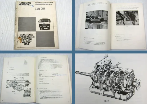 Hanomag Schwerlastwagen OM403 Motor Einführungsdruckschrift Modellvorstellung