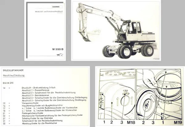 Hanomag W350D Bagger Werkstatthandbuch Schulungshandbuch