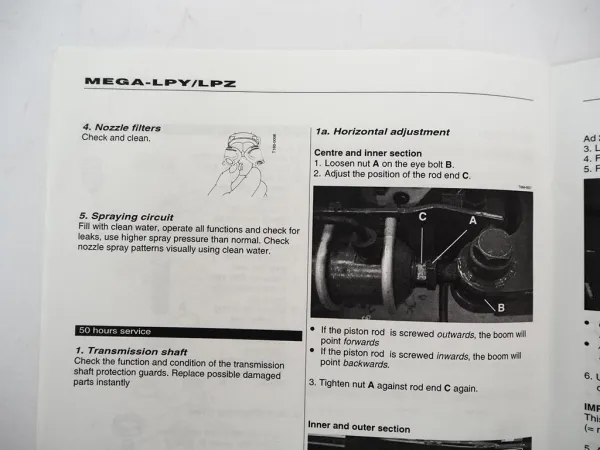 Hardi Mega LPY LPZ Sprayer Plant Protection Instruction book 1998