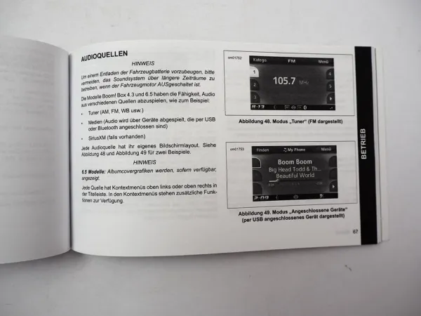 Harley Davidson Boom Box Infotainment System Bedienungsanleitung 2014