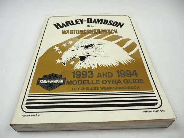 Harley Davidson DYNA Glide FXDL FXDWG 1993 -1994 Werkstatthandbuch Reparatur