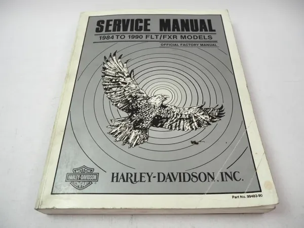 Harley Davidson FLT FXR FXL FLT FLH 1984 - 1990 5 Speed 1340cc Service Manual