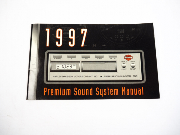 Harley Davidson Premium Sound System Manual 1997