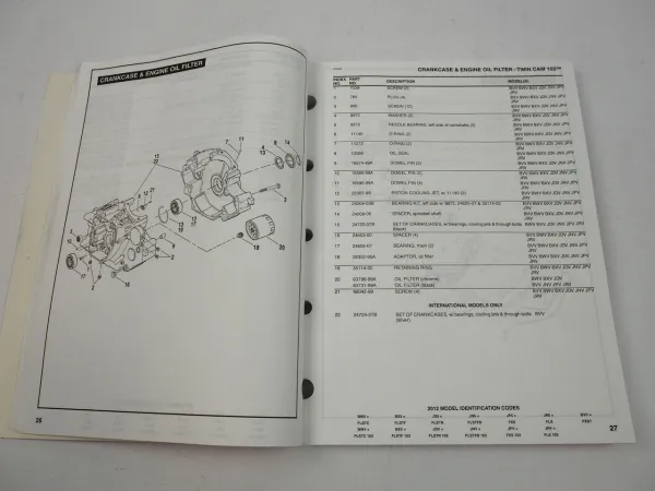 Harley Davidson Softail FLS FLST FXS Models 2012 Parts Catalog