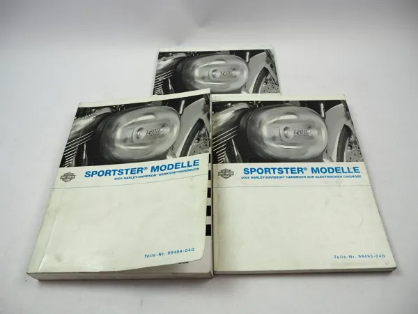 Harley Davidson Sportster XL 883 1200 Werkstatthandbuch Diagnose Parts List 2004