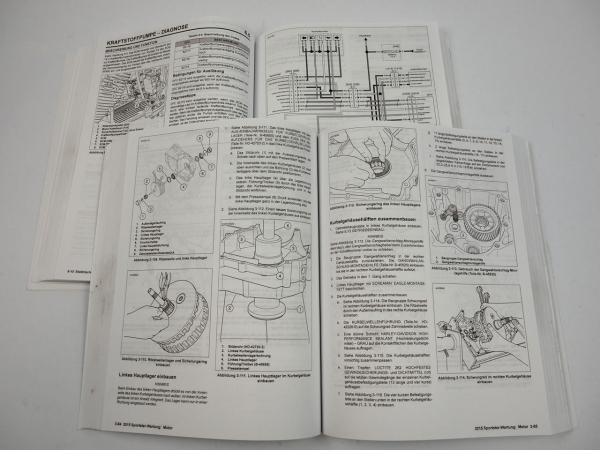 Harley Davidson Sportster XL 883 1200 Werkstatthandbuch und Diagnose 2015