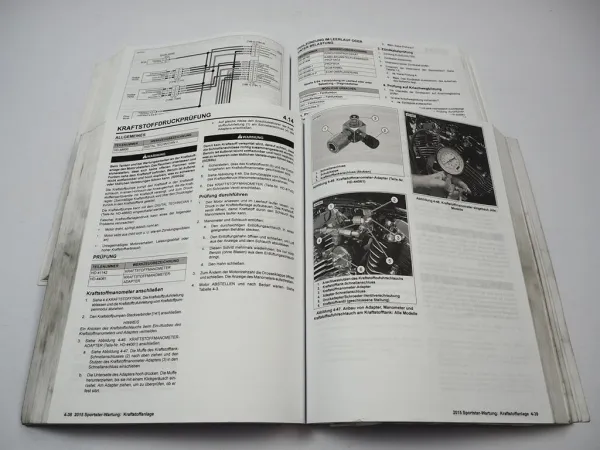 Harley Davidson Sportster XL 883 1200 Werkstatthandbuch und Diagnose 2015