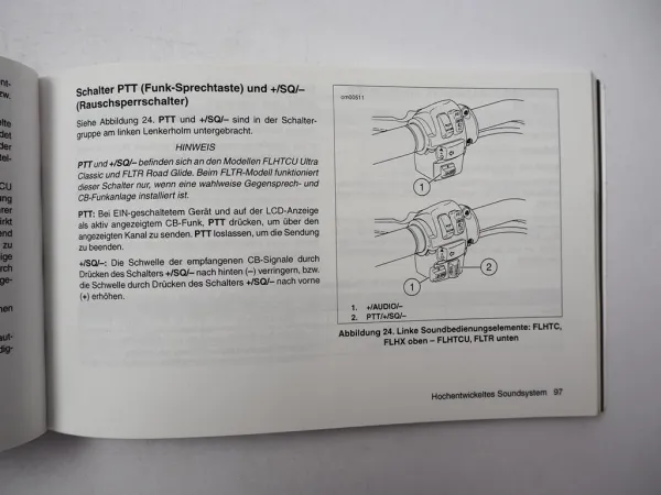 Harley Davidson Touring Modelle FLHT FLHR FLHX 2009 Bedienungsanleitung