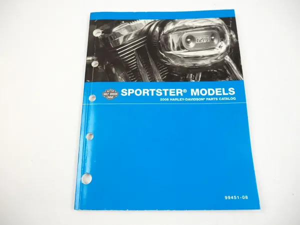 Harley Davidson XL 883 1200 Sportster Parts Catalog 2008 Ersatzteilkatalog