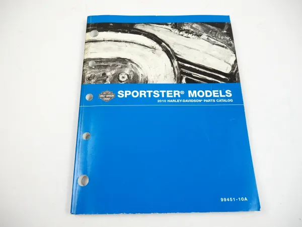 Harley Davidson XL 883 1200 Sportster Parts Catalog 2010 Ersatzteilliste