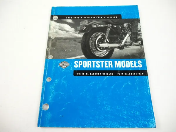 Harley Davidson XL XLH 883 1200 Sportster 2002 Parts Catalog Ersatzteilliste