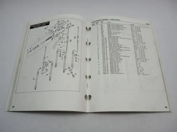 Harley Davidson XL XLH XLCH XLS XLX XR1000 Sportster 1979 - 1985 Parts List