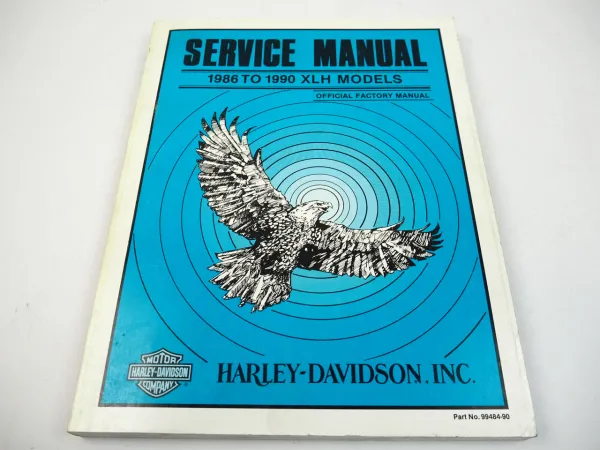 Harley Davidson XLH 883 1200 Sportster 1986 TO 1990 Service Manual