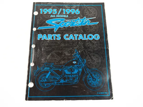 Harley Davidson XLH 883 1200 Sportster Models Parts Catalog List 1995 - 1996