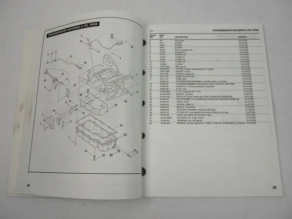 Harley FLHTCSE Screamin Eagle Ultra Classic Electra Glide Parts Catalog 2004