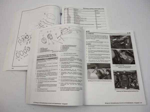 Harley FLHTCUSE8 CVO Electra Glide Ultra Werkstatthandbuch Parts Catalog 2013