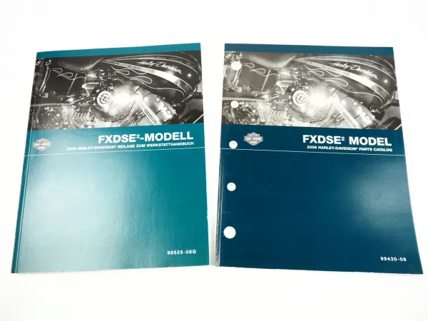 Harley FXDSE2 Screamin Eagle Dyna Werkstatthandbuch und Parts Catalog 2008