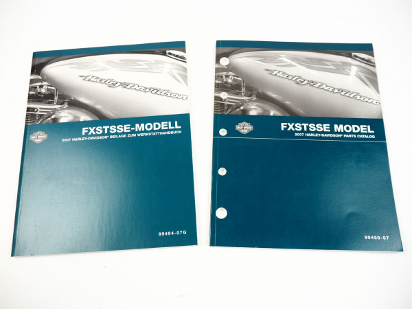 Harley FXSTSSE Eagle Springer Softail Werkstatthandbuch und Parts Catalog 2007