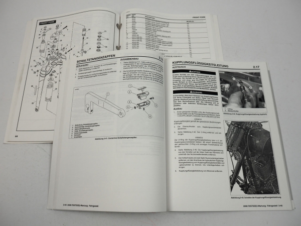 Harley FXSTSSE2 Eagle Springer Softail Werkstatthandbuch und Parts Catalog 2008