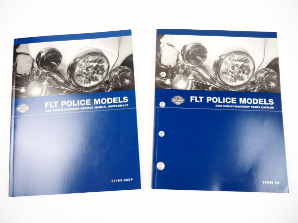 Harley Police Models FLHTP FLHPE FLHP Servic Manual Supplemet Parts Catalog 2008
