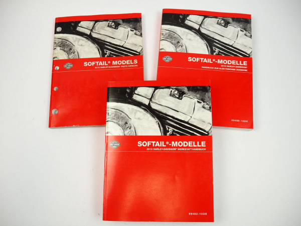Harley Softail FLS FXS FXC Modelle 2010 Werkstatthandbuch Diagnose Parts Catalog