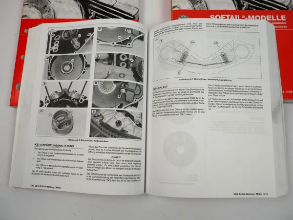 Harley Softail FLS und FXS Modelle 2014 Werkstatthandbuch Diagnose Parts Catalog