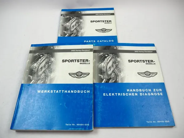 Harley Sportster XLH XL 883 1200 C R S Reparaturanleitung Diagnose Parts List