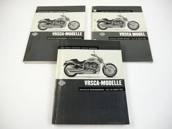 Harley V Rod VRSCA Werkstatthandbuch Elektrische Diagnose Parts Catalog 2002