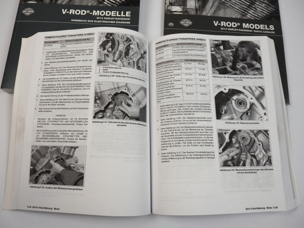 Harley V Rod VRSCF Night Rod VRSCDX Werkstatthandbuch Diagnose Parts List 2014