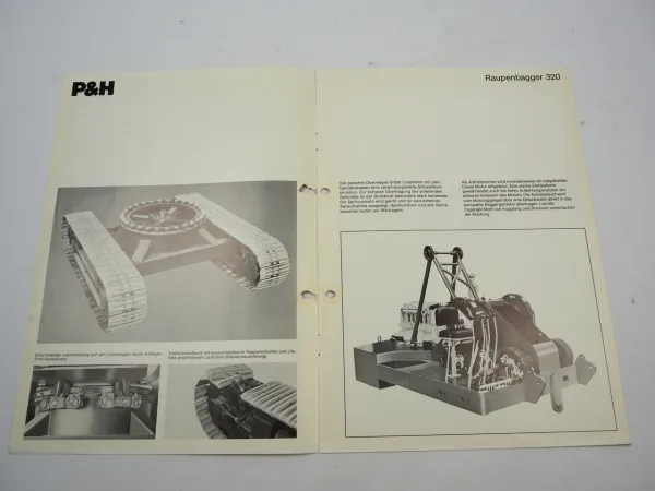 Harnischfeger P&H 320 Raupenbagger Prospekt