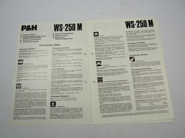Harnischfeger P&H WS 250M 25t Schnelläufer Autokran Prospekt 1981