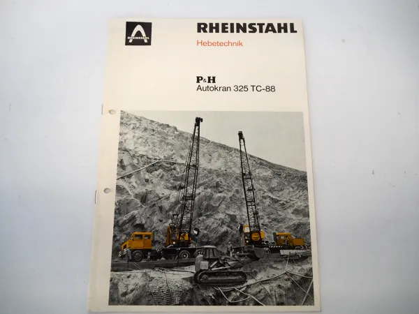 Harnischfeger Rheinstahl P&H 325 TC 88 Autokran Prospekt