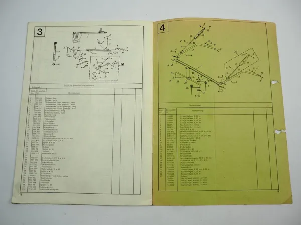 Hassia DES Drillmaschine Betriebsanleitung Ersatzteilliste 1969