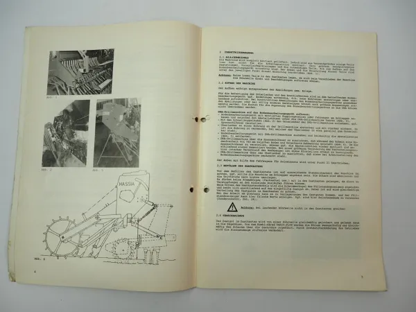 Hassia DKA Drillmaschine Betriebsanleitung Ersatzteilliste 1993