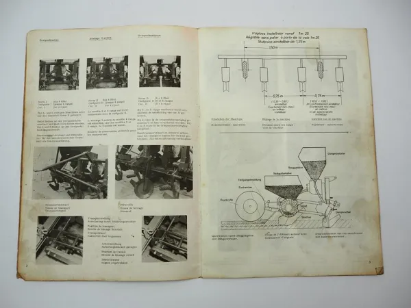 Hassia Exaktamat Einzelkorn Sämaschine Betriebsanleitung Ersatzteilliste 1972