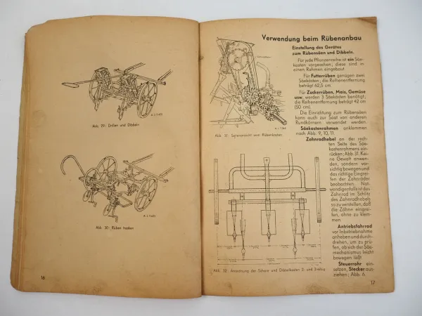 Hassia Vielfachgerät zweireihig Betriebsanleitung Ersatzteilliste 1943