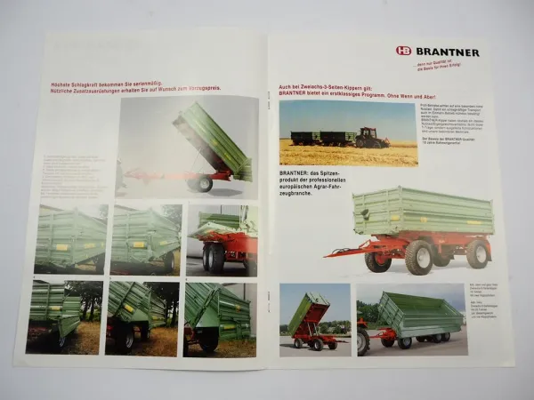 HB Brantner E TA Z Anhänger Agrar Kipper Prospekt